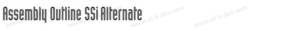 Assembly Outline SSi Alternate字体转换